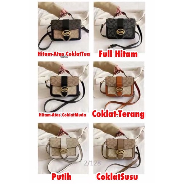 TI 3123 - TAS IMPORT WANITA MURAH BATAM HANDBAG BRANDED KONDANGAN WANITA TAS CANTIK TERBARU - F