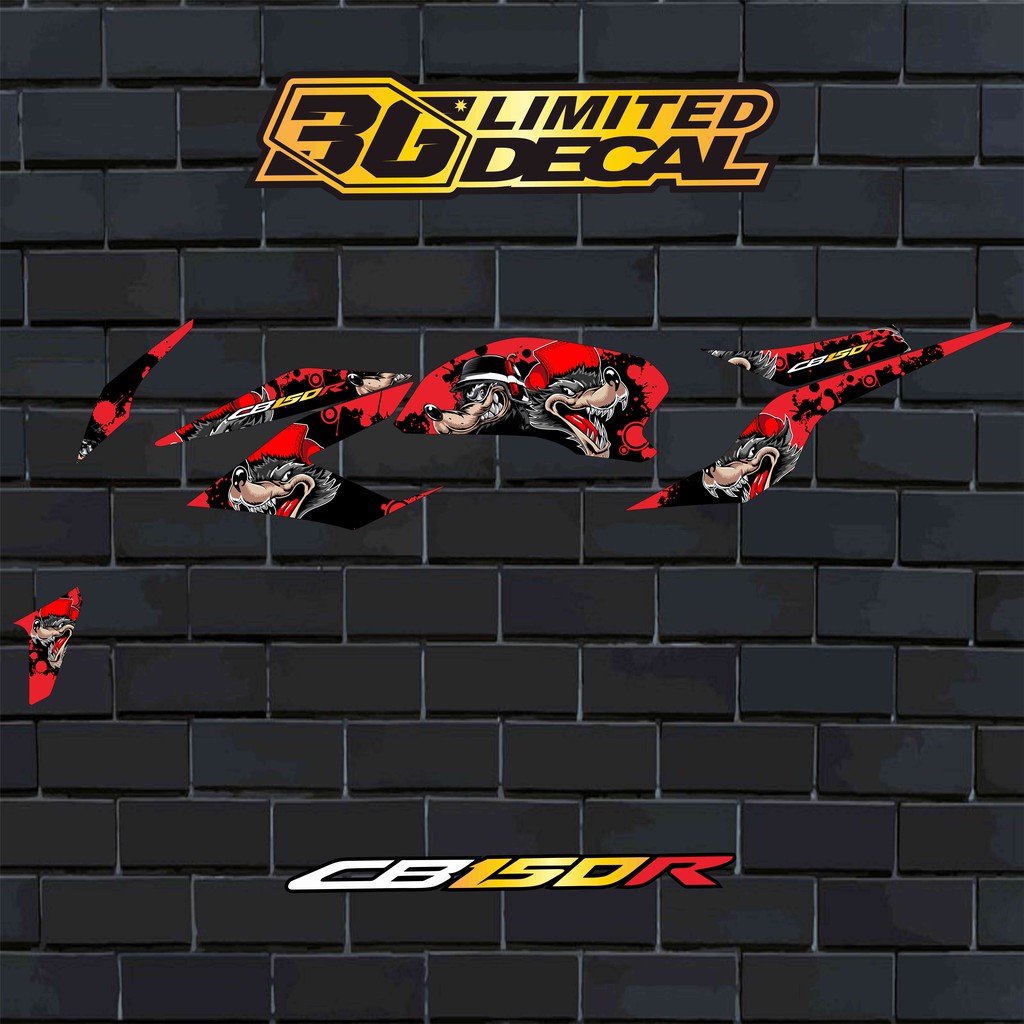 

Striping CB 150 R Motif Wolf