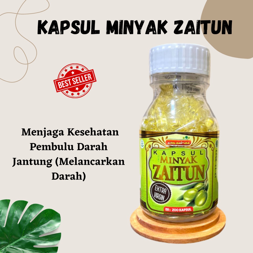 HARGA PROMO!!! Minyak Zaitun Isi 200 Kapsul / Kapsul Zaitun Extra Virgin Olive Oil