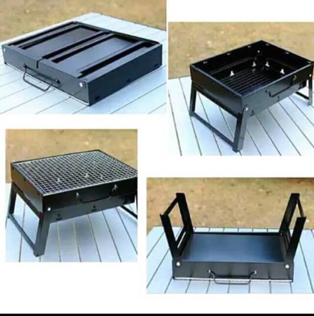 Alat panggang portable lipat serba guna
