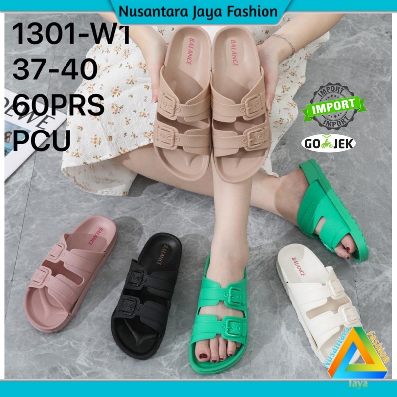 Sandal Jelly Wanita WILONA Gesper Strap 2 Balance 1988 2