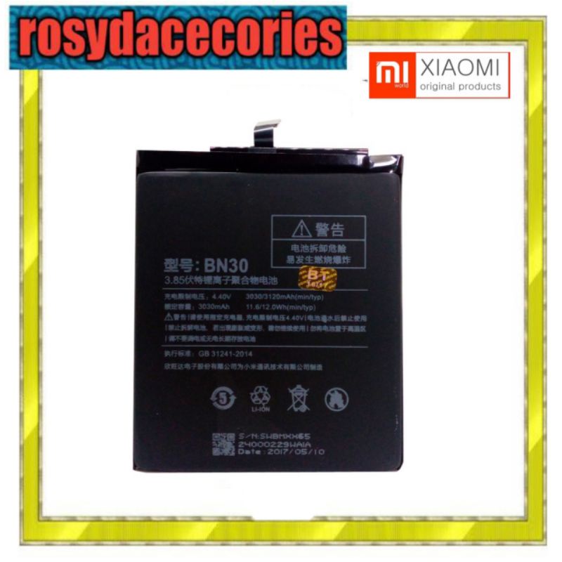 Baterai Batre Hp Xiaomi Redmi 4A Batu Batrai Handphone Xiomi Xia omi Redmi 4 A