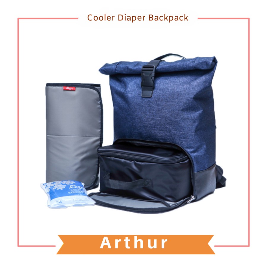 Allegra Rolltop Cooler Diaper Bag