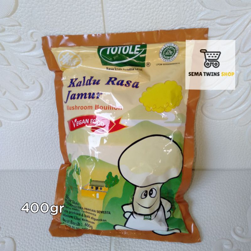 

TOTOLE Kaldu Jamur 400gr - Kaldu Penyedap Masakan Vegan Vegetarian 400 gram ( HALAL )