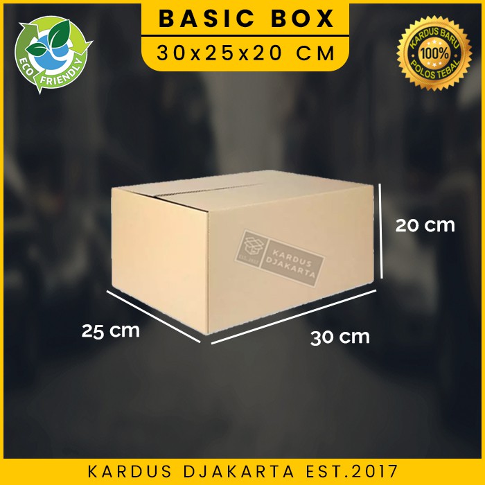 KARDUS / KARTON BOX POLOS Uk. 30x25x20 CM