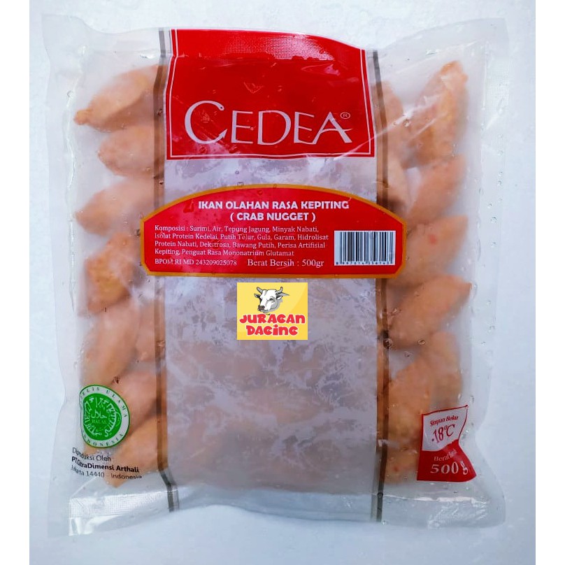 

Cedea ikan olahan rasa kepiting ( crab nugget ) 500 gram