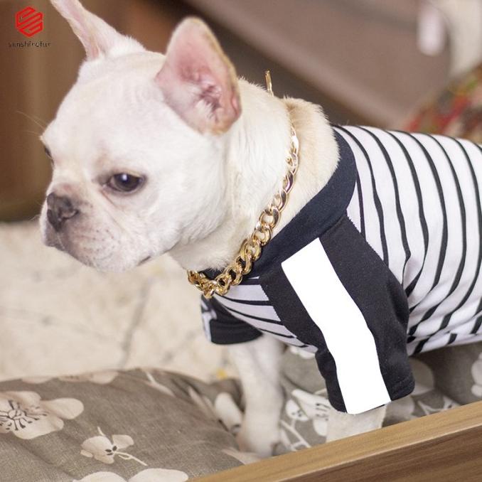 

Kalung Rantai Tebal Adjustable Lapis Emas Gaya Punk Untuk Anjing