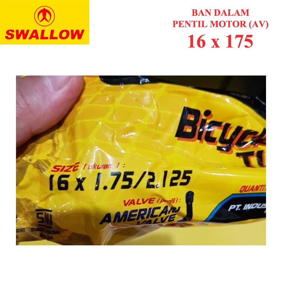 Swallow Ban Dalam Sepeda 16 x 1.75  2.125