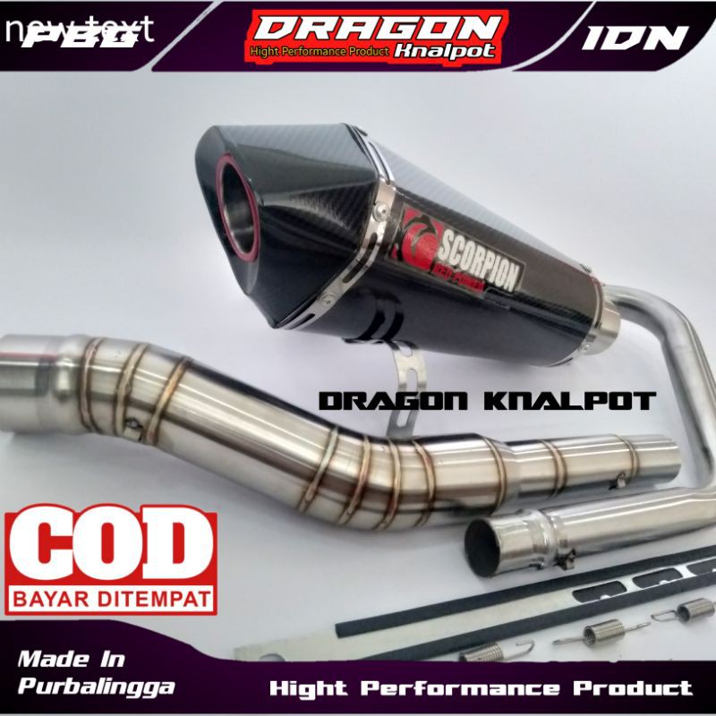 KNALPOT SCORPION VIXION CBR150 CB150 R15 GSX BYSON VERZA