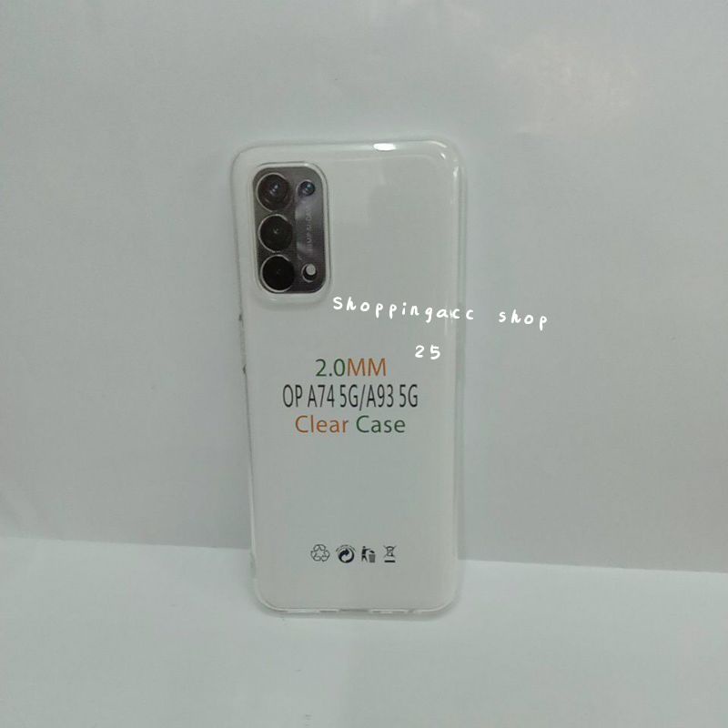 CLEAR CASE OPPO A74 5G SILICONE CASE BENING TEBAL 2.0MM