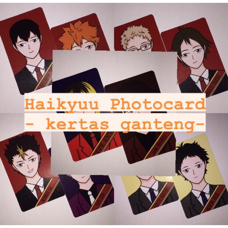 Haikyuu Photocard [Kertas Ganteng Haikyuu] Chikarua.a
