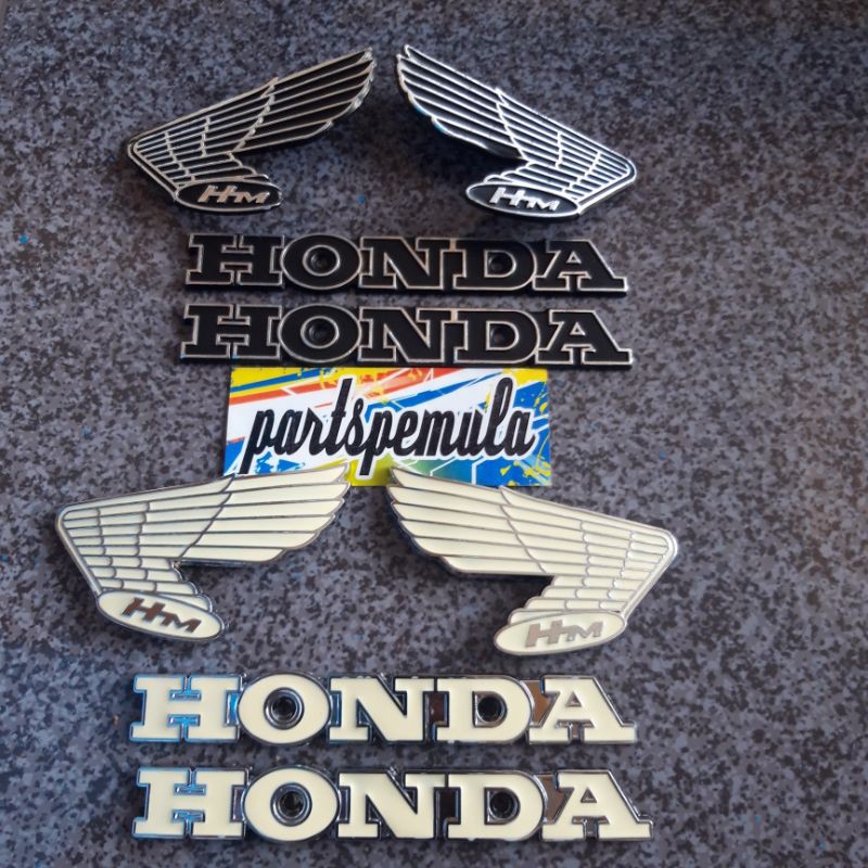 emblem import hitam putih cb 100 gelatik