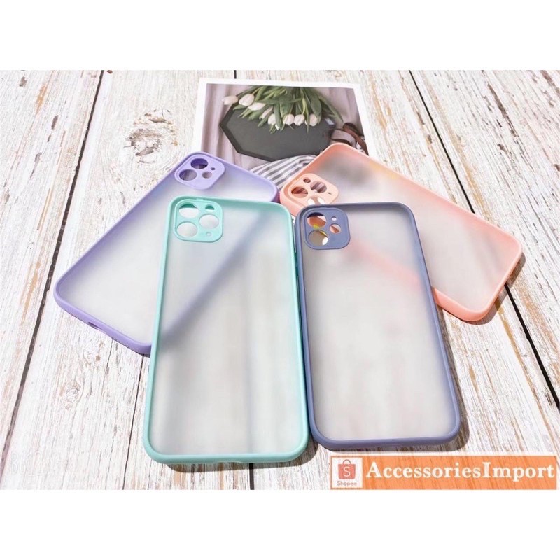 OPPO RENO 5/ 5F/ A15/ A15S/ A52/ A92/ A31/ A74 / HARD CASE DOVE MACARON