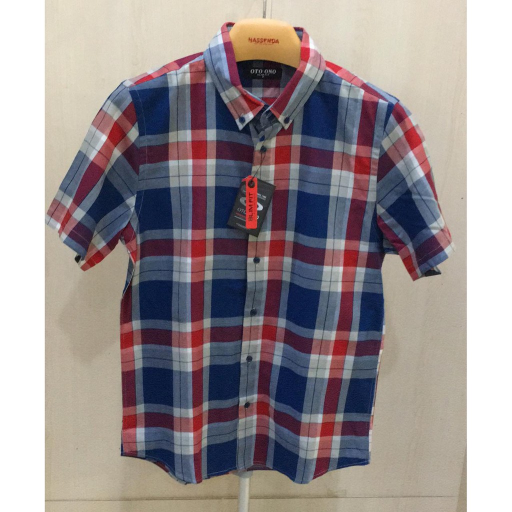 KEMEJA PRIA KOTAK OTO ONO / BAJU HASSENDA MAN