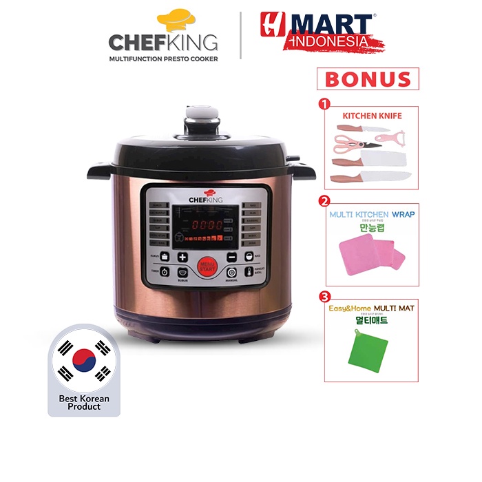 CHEFKING Digital Pressure Cooker - Alat Masak Multi Fungsi