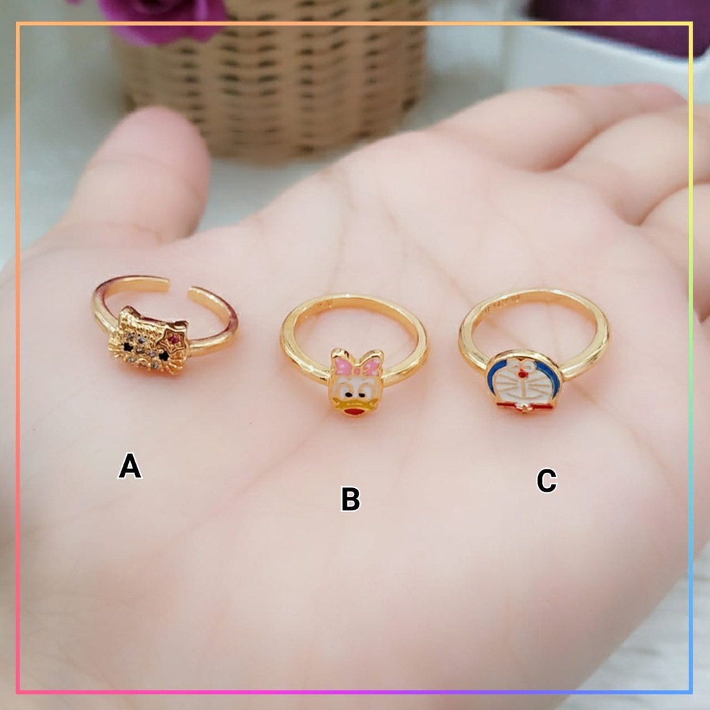 Cincin xuping cincin anak terlaris karakter imut hello kitty lapis emas gold CA 005