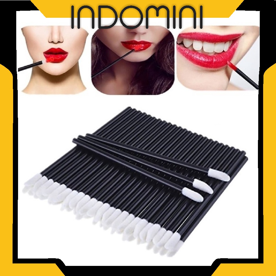 INDOMINI R590 SLip Wand Applicator Lip Gloss Tint Kuas Bibir Sekali Pakai Stik Lipstick Lipcream