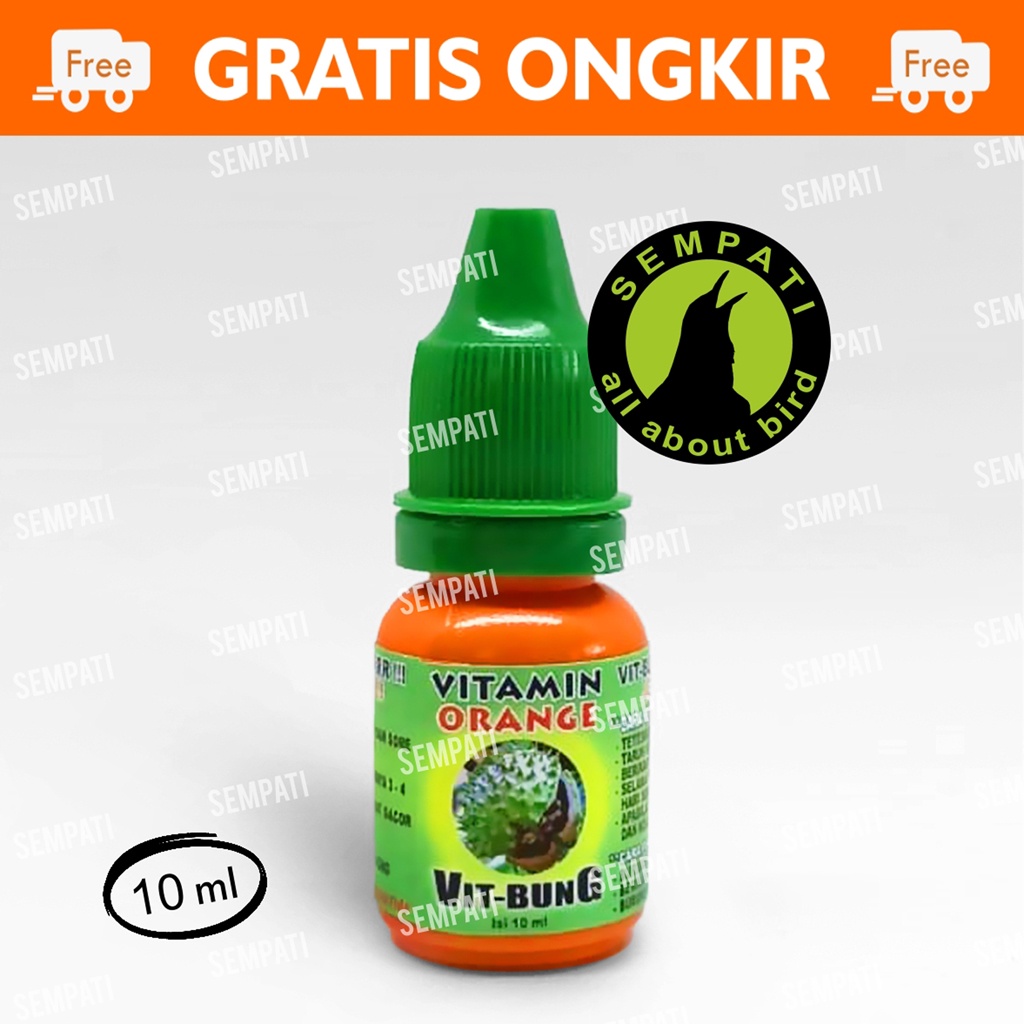 VIT BUNG VITAMIN ORANGE AIDY WIJAYA VITAMIN NGEKEK KONSLET UNTUK BURUNG LOVEBIRD