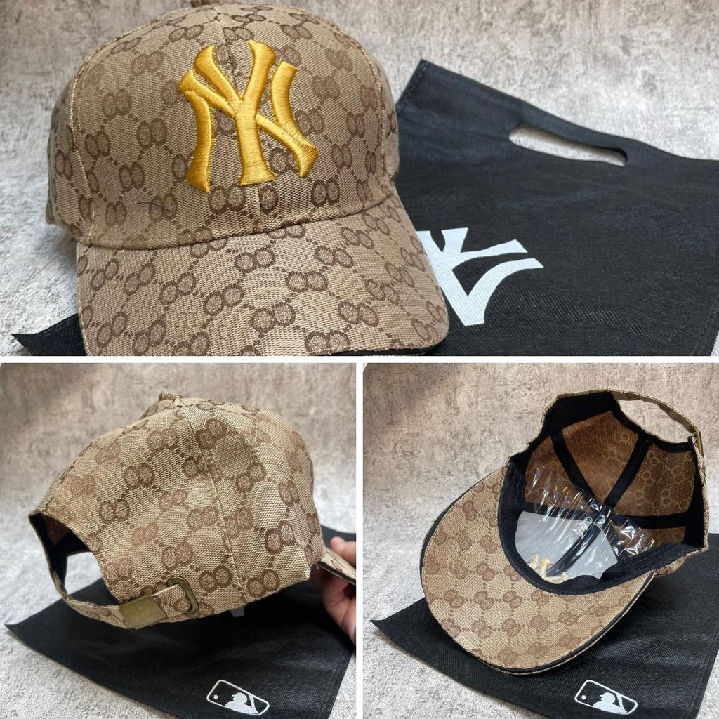 Topi MLB NY Cap FREE DUSTBAG / Topi Snapback Baseball Adjustable Topi Pria Wanita