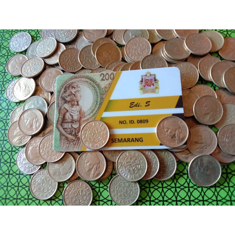 uang koin 50 sen  diponegoro