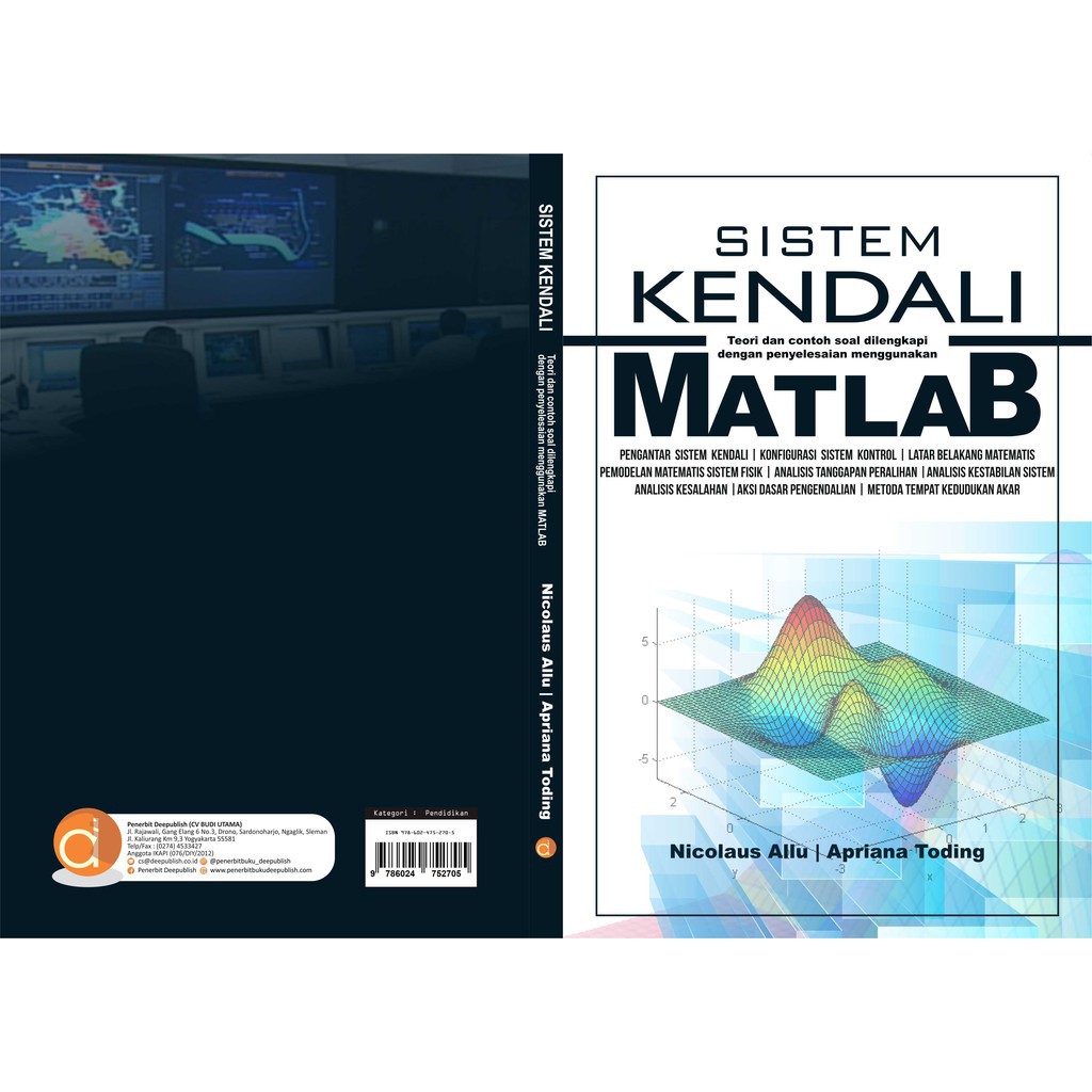 Buku Sistem Kendali Teori Dan Contoh Soal Dilengkapi Dengan Penyelesaian Menggunakan Matlab Ori Shopee Indonesia