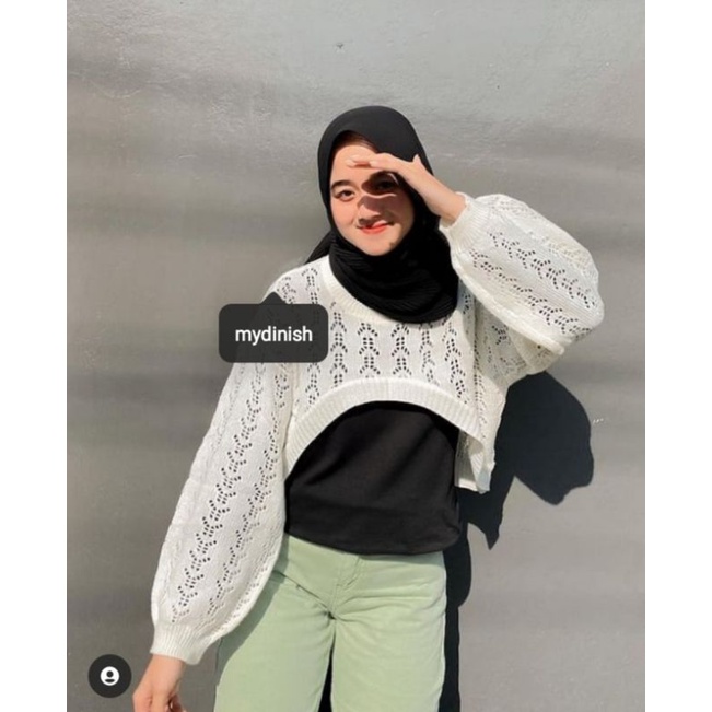 Milka Baloon Outher Wanita Crop