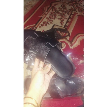 SANDAL KULIT WARNA COMBINASI MODEL HERMES