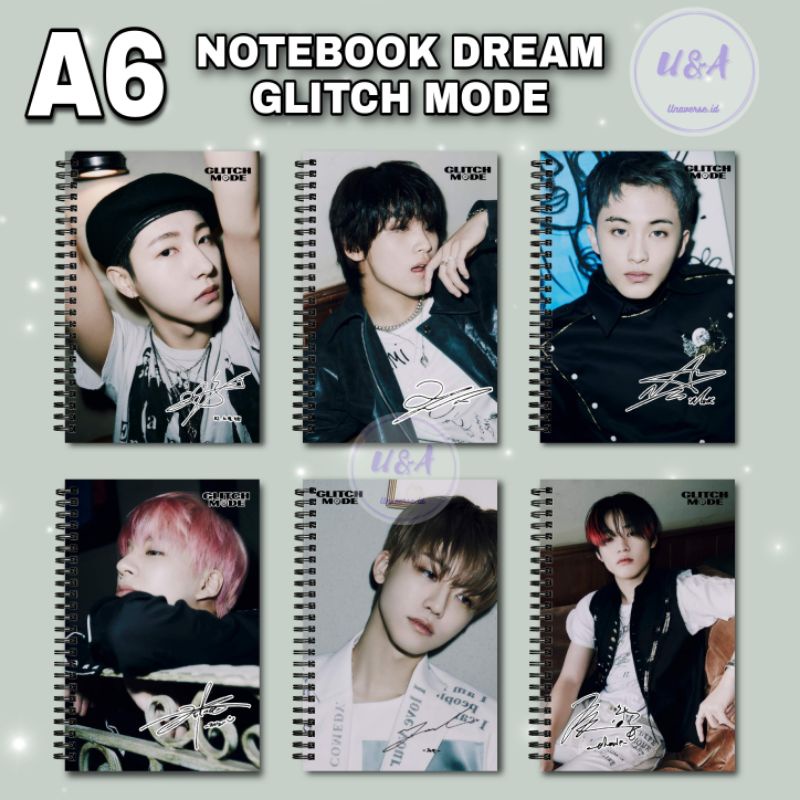 

[TERLARIS] NOTEBOOK A6 NCT DREAM GLITCH MODE Scratch ver. Buku Jaemin Jeno Haechan Murah