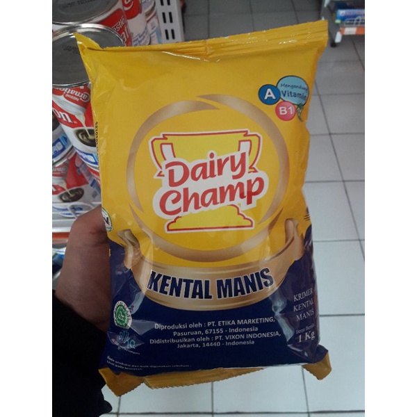 

Susu Krimer Kental Manis Dairy Champ refill 1 kg