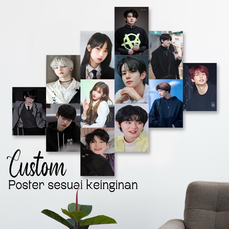 Poster Dinding Kamar Cowok Ukuran A6 A5 A4 Custom Random Picture Murah | SC34 | Poster Dinding Aesth