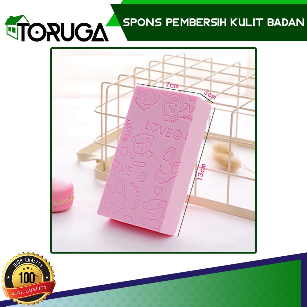 Spons Penghilang Kotoran Pembersih Daki Badan Efektif Bersih Sponge Busa Sikat Badan Sabun