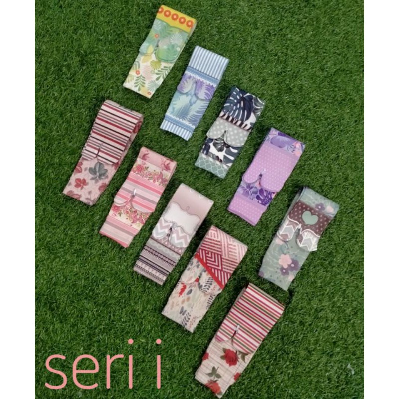 (12pcs) kaoskaki  jempol Printing kaos kaki wanita Panjang Kaos kaki Muslimah-Seri i