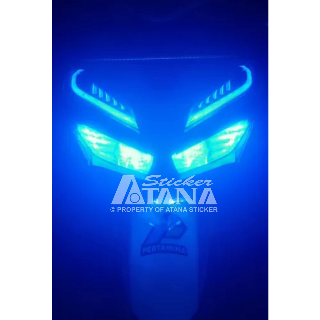 Skotlet Biru Transparan Bening Glossy Scotlet Blue Transparent Glos Stiker Tembus Pandang Sticker Smoke Scolite Hybrid Scotlight Anti Gores Transparant Decal Vinyl Wrap Body Dekorasi Aksesoris Lampu Headlamp Motor Mobil Hp Laptop Neon Box Aerox Lexi PCX