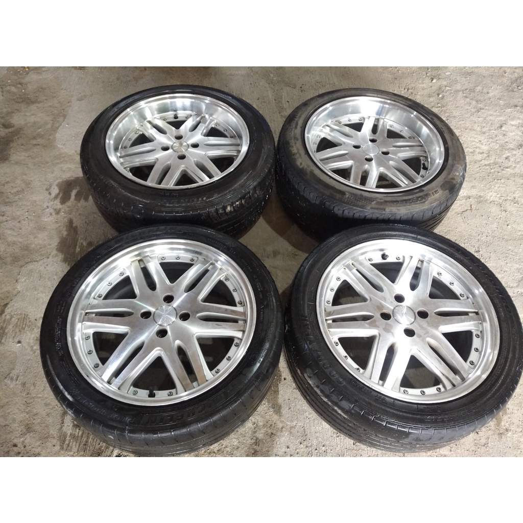 velg pelek mobil racing hsr seken ring 17 lubang 4/100 bonus ban