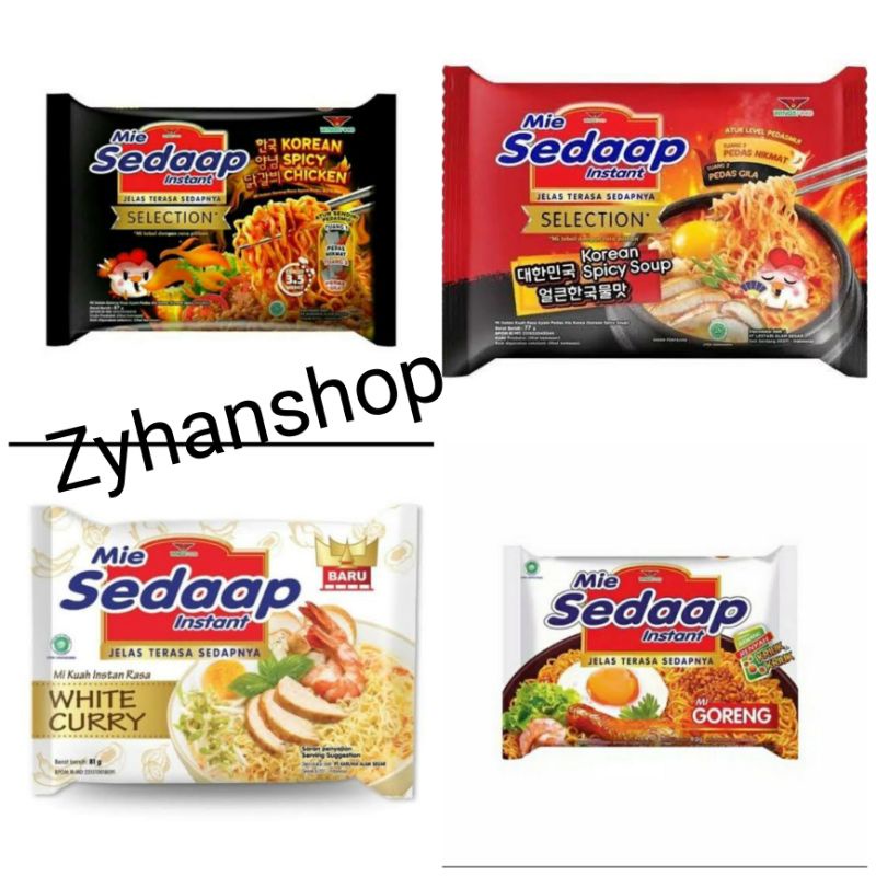 

Mie Sedap Instan White Curry, sedap korean spicy chicken ,sedap korean spicy soup,sedap goreng