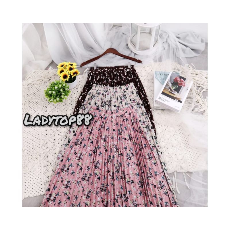 ROK PLISKET MOTIF GUCCI TERBARU // ROK PLISKET MOTIF RANTAI // ROK PLISKET MOTIF BUNGA GERBERA TERBARU // ROK PLISKET MOTIF SAKURA