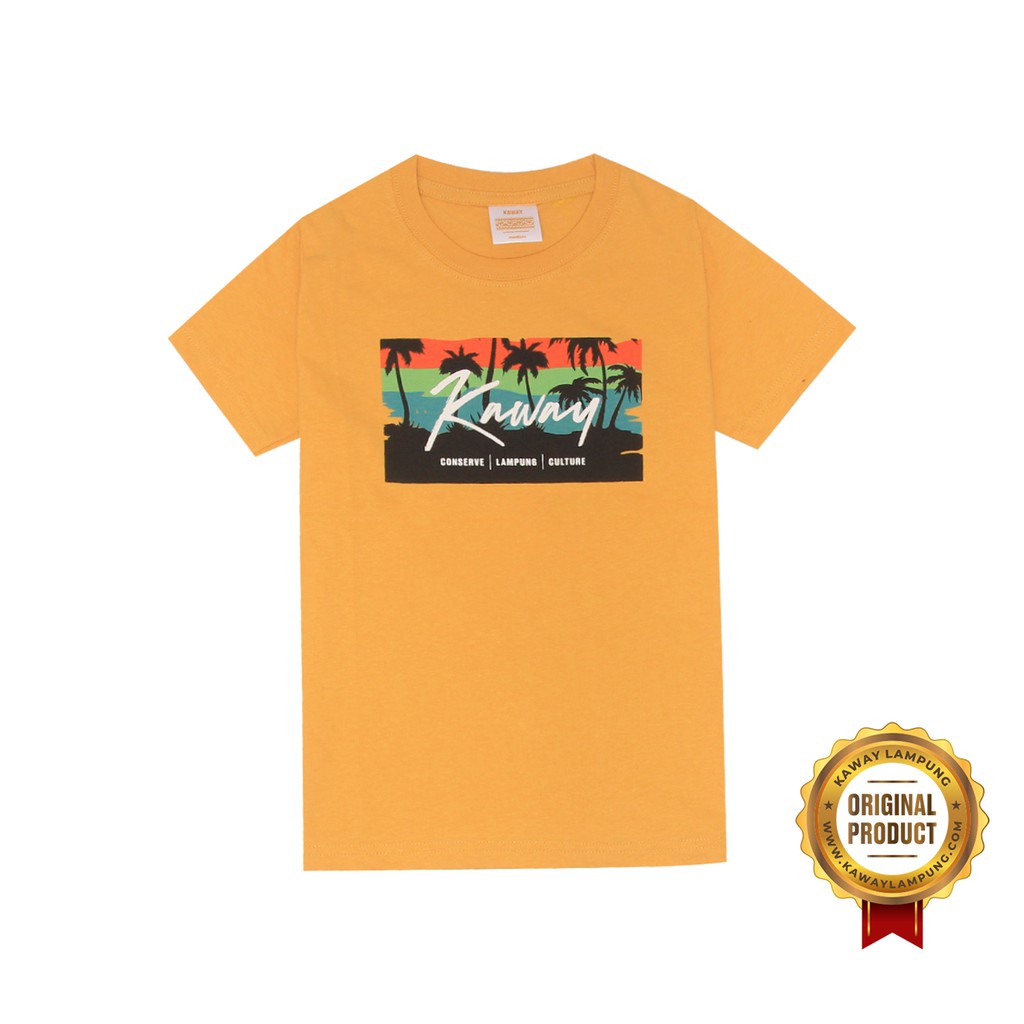 T-Shirt Baju Anak Kaway Kids BEACH KIDS YELLOW