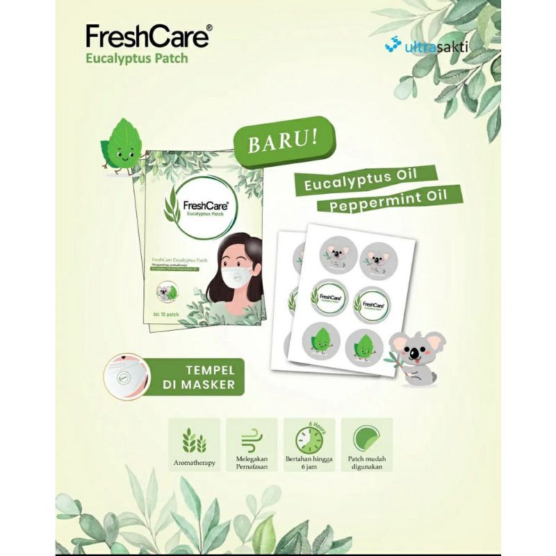 Freshcare Patch 1 sachet isi 12 patch melegakan pernapasan tempel di Masker