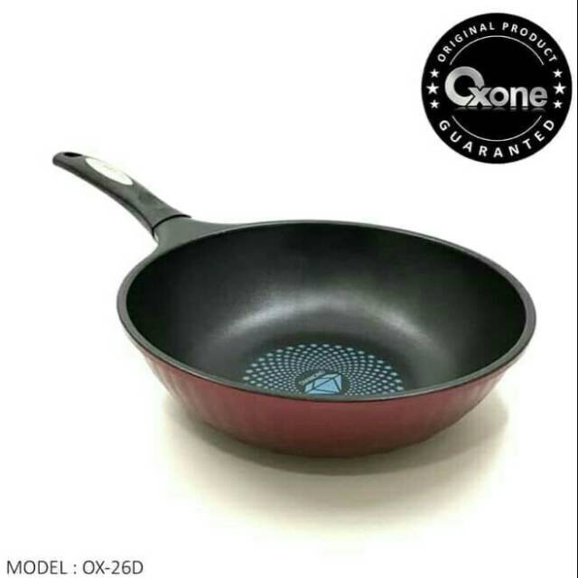 Oxone Panci Penggorengan OX-26D Marble Coating Deep Fry Pan 26cm