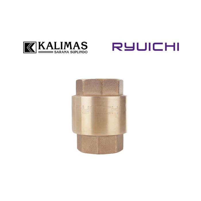 Bisa Cod Unik Tusen Klep Kuningan D. 1/2  Drat (ryuichi) -  Spring Check Valve