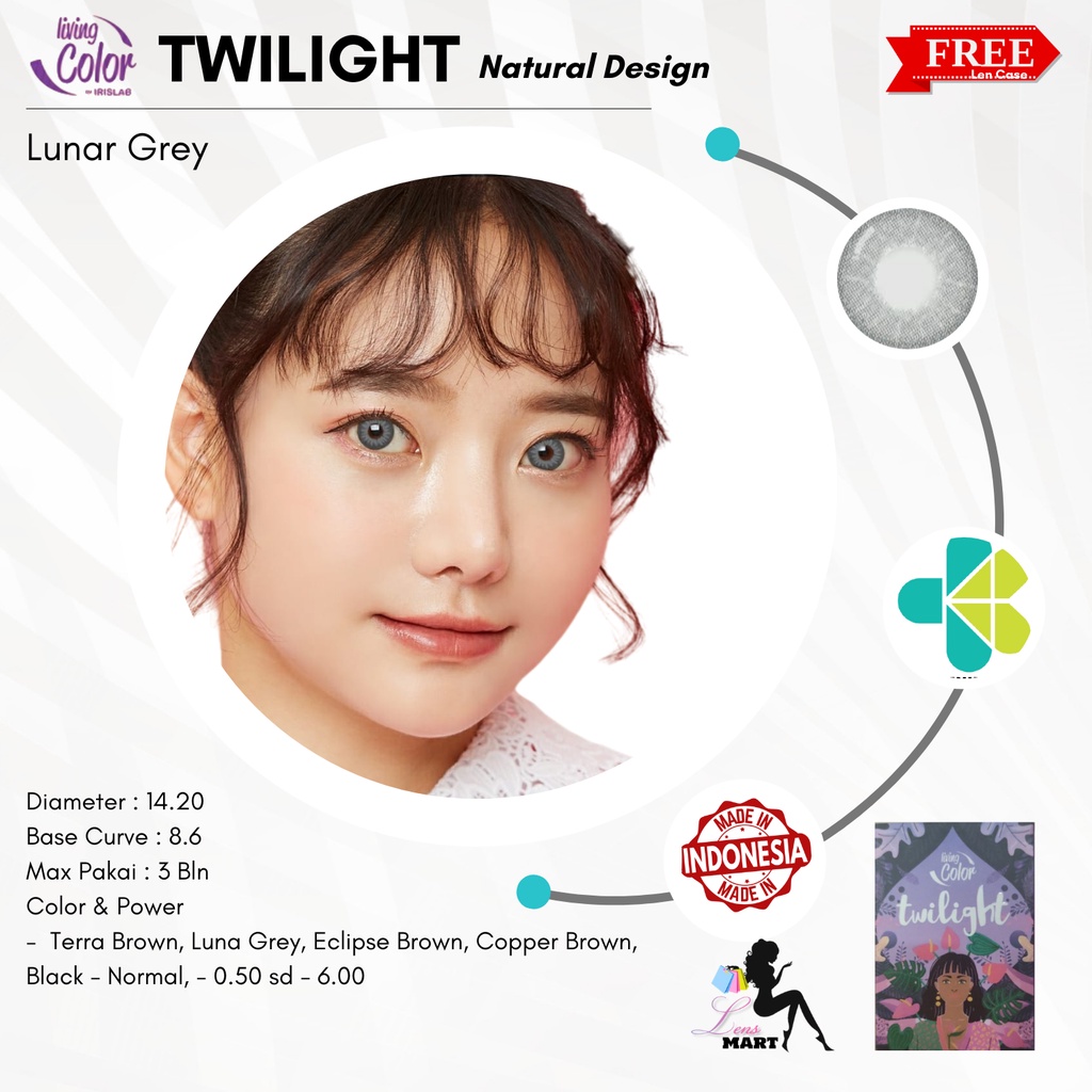 SOFTLENS TWILIGHT BY IRISH LAB NORMAL DIA. 14.20mm NATURAL LOOK