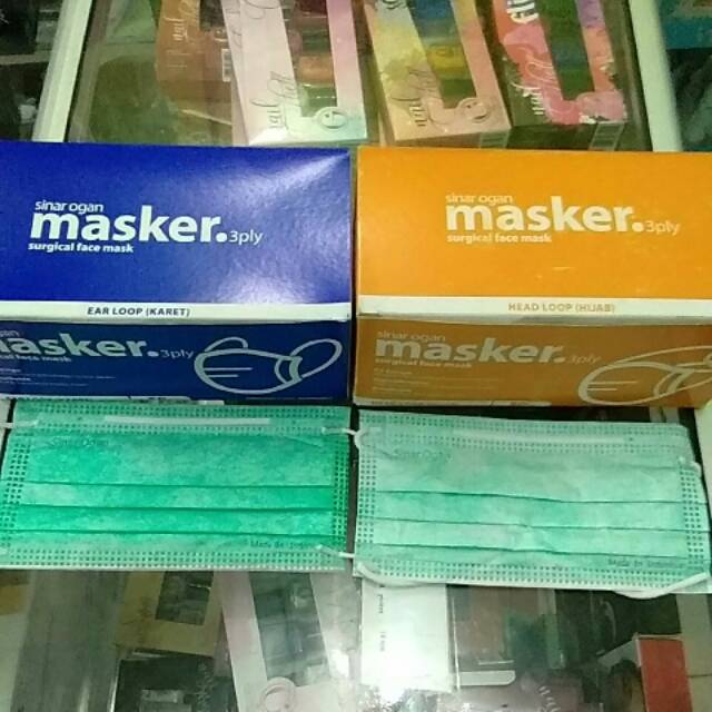 Sinar Ogan Masker 3 Ply Surgical Face Mask