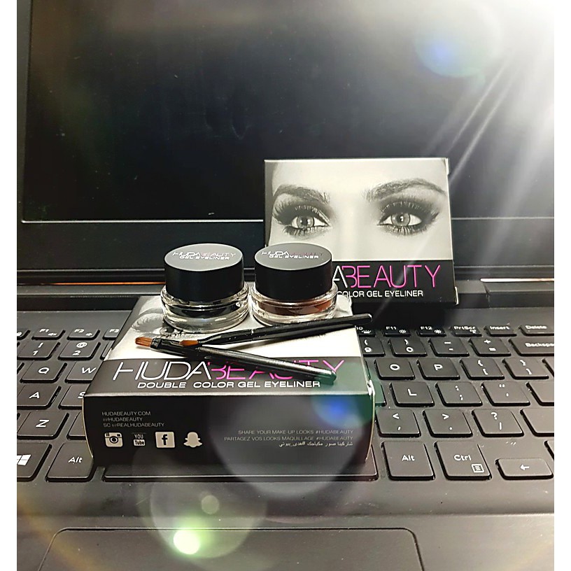 HUDA BEAUTY DOUBLE COLOR GEL EYELINER