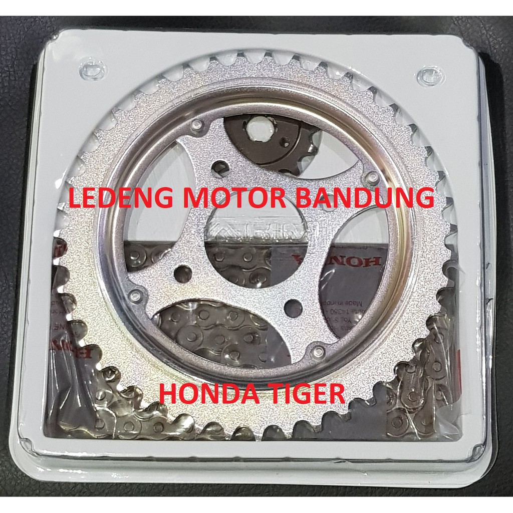 Original Gear Set Tiger Honda Rantai Komplit GirSet Depan Belakang AHM Honda