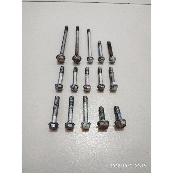 Full Set Baut Blok Cvt Mio J , Mio GT , Soul GT , Xride ( Original )