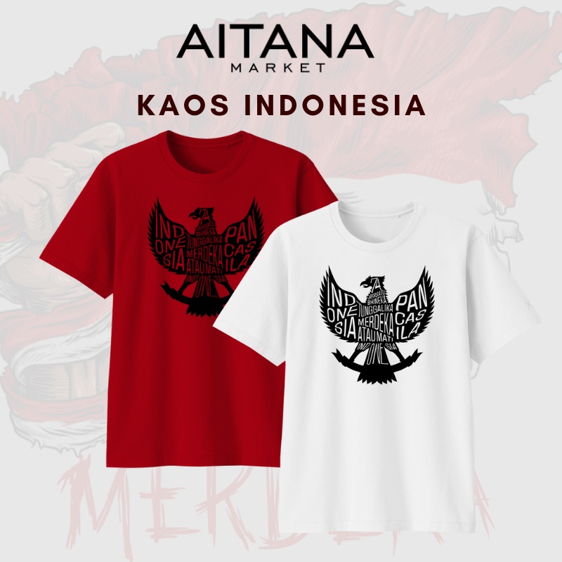 Kaos Indonesia Bayi Kemerdekaan Bhineka Tunggal Ika Bahan Katun Combed 30s