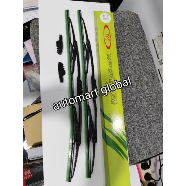 karet wiper blade depan apv panther 18 inch x 18 inch set 2pc