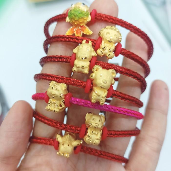 Charm Bandul Charm Shio Emas Kadar 700/16K Kualitas Terbaik