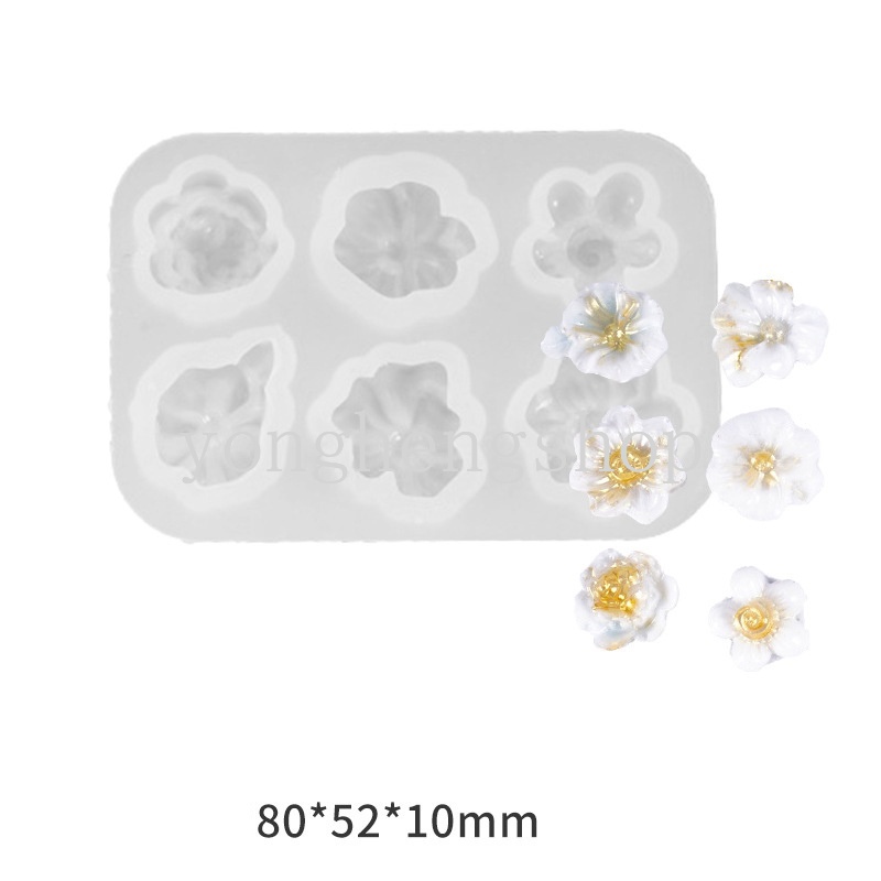 Cetakan Resin Kristal Epoksi Bentuk Bunga Daisy 3d Bahan Silikon Untuk Membuat Perhiasan Handmade