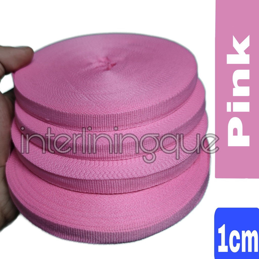 Lebar 1 cm @28,5Yard  Pita Grossgrain Polyester Untuk Kado Souvenir Hampers Craft dll